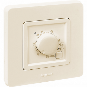 Фото Терморегулятор Legrand Inspiria 673811 (слоновая кость)